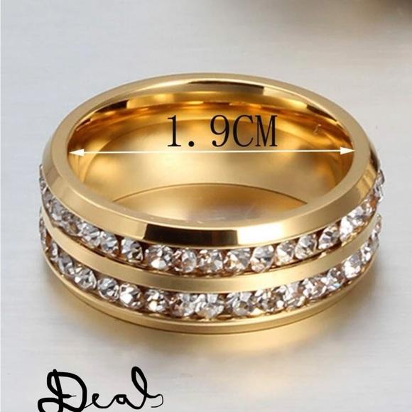 GOLD DIAMOND BRIDAL WEDDING BAND - Picture 4 of 4